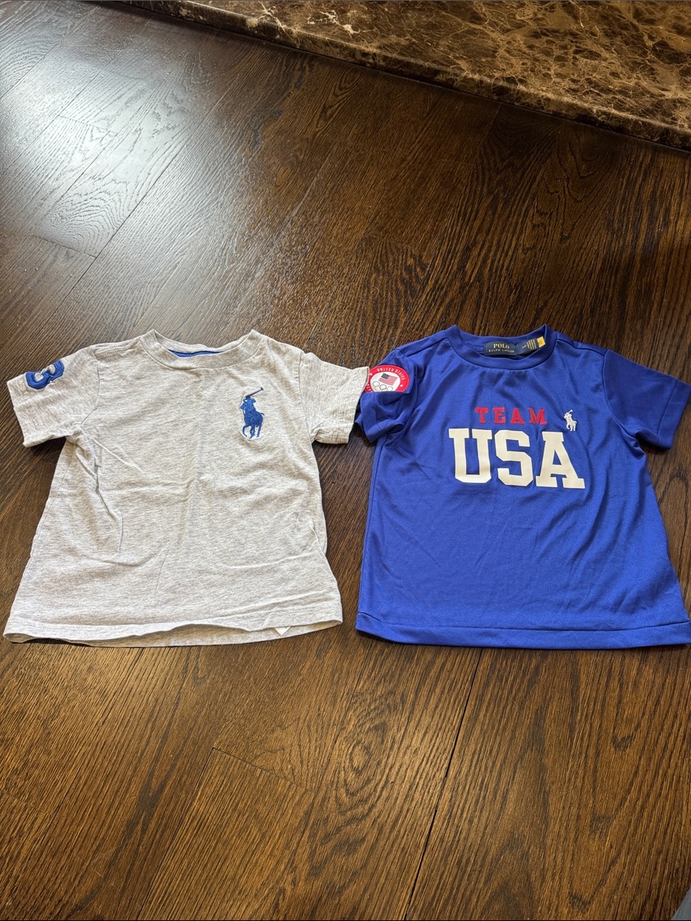 Polo by Ralph Lauren Kids Short Sleeve Tees - Royal Blue & Light Gray